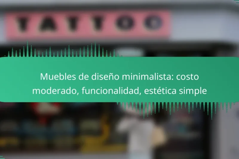 Muebles de diseño minimalista: costo moderado, funcionalidad, estética simple